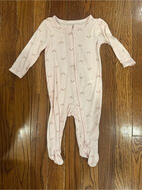 Carter’s Footed One-Piece Pajamas with Subtle Rainbow Print
